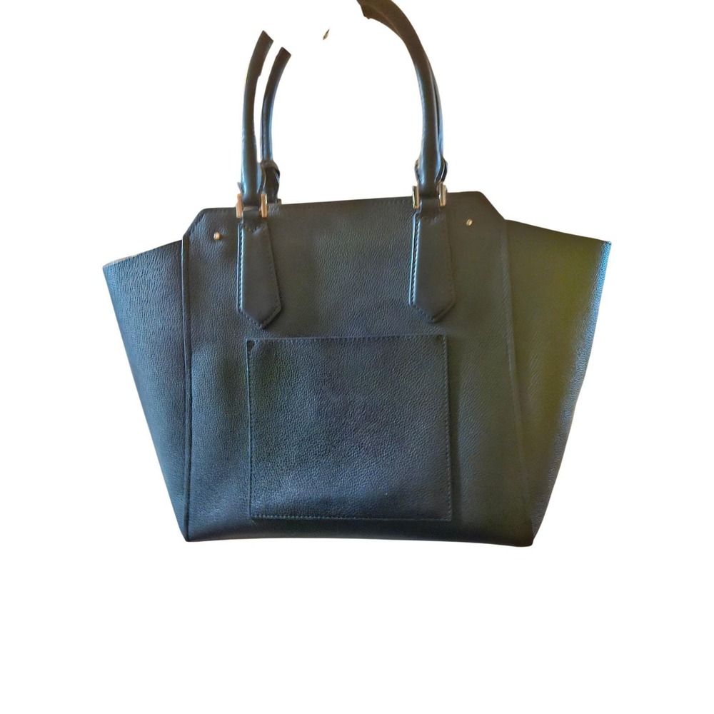 MICHAEL KORS Black Leather Satchel Tote Handbag‎ Gold Hardware - Picture 2 of 5